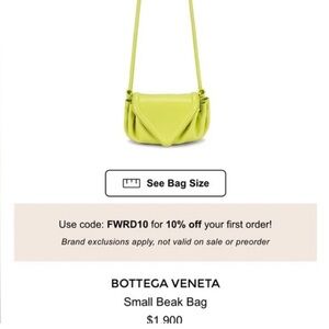 Borges Veneta small Beak Bag.  Loved. Shows signs of wear. Great deal though
